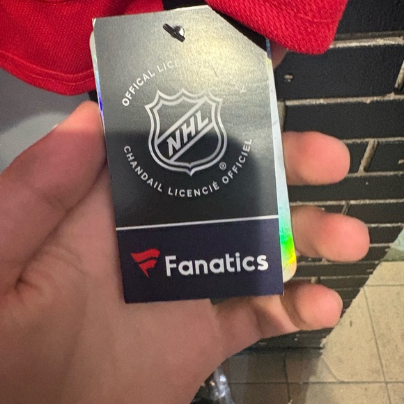 NHL Montreal Canadiens Red Blue White Fanatics Hoodie Jersey - Picture 4 of 4